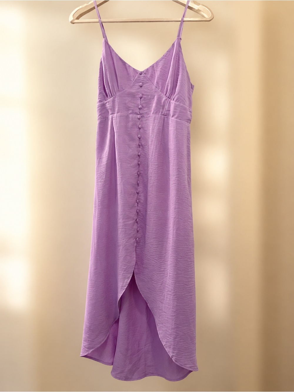 Lilac purple highlow dress !